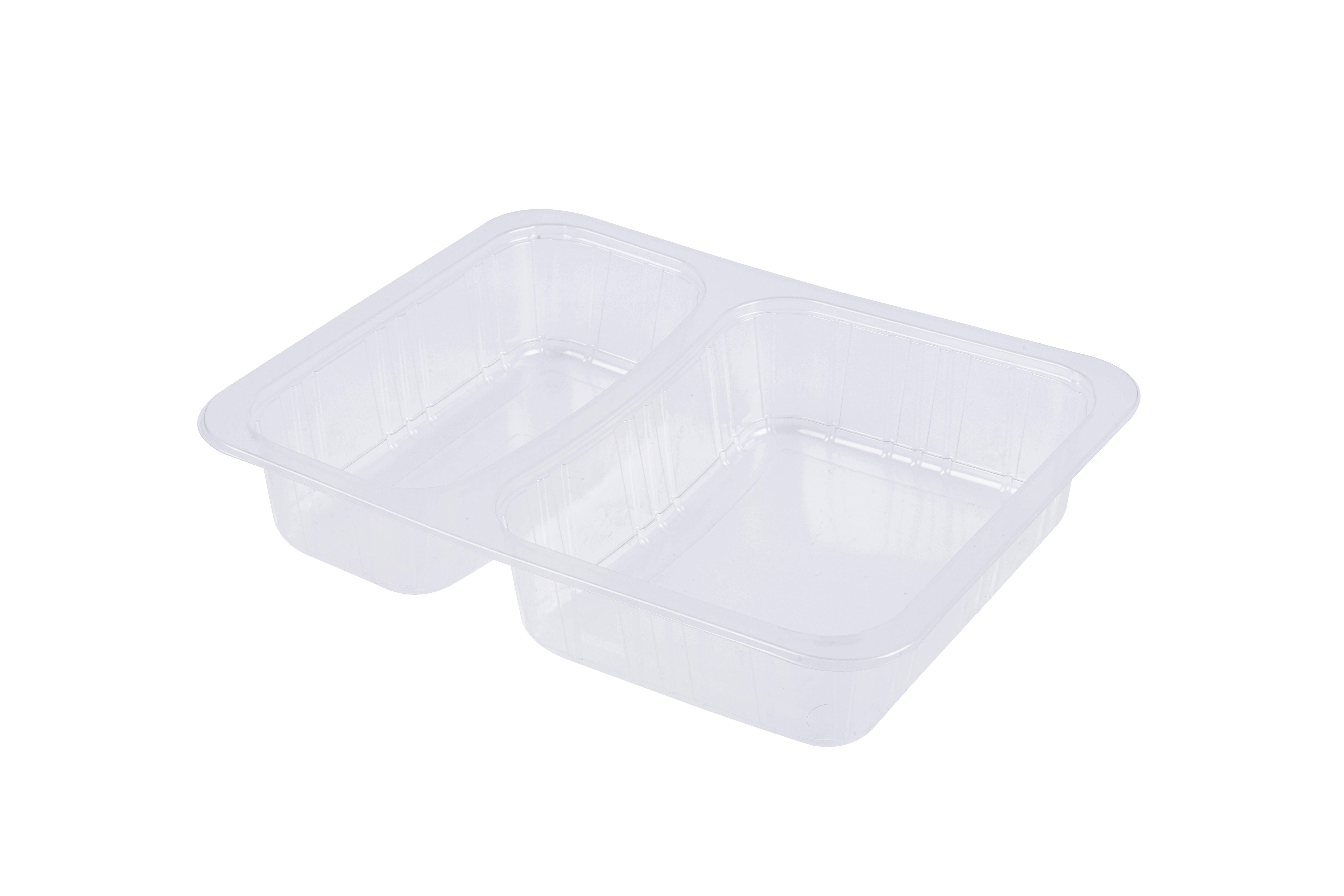 ÜST FİLM YAPIŞTIRMALI 2 BÖLMELİ YEMEK SERVİS KABI