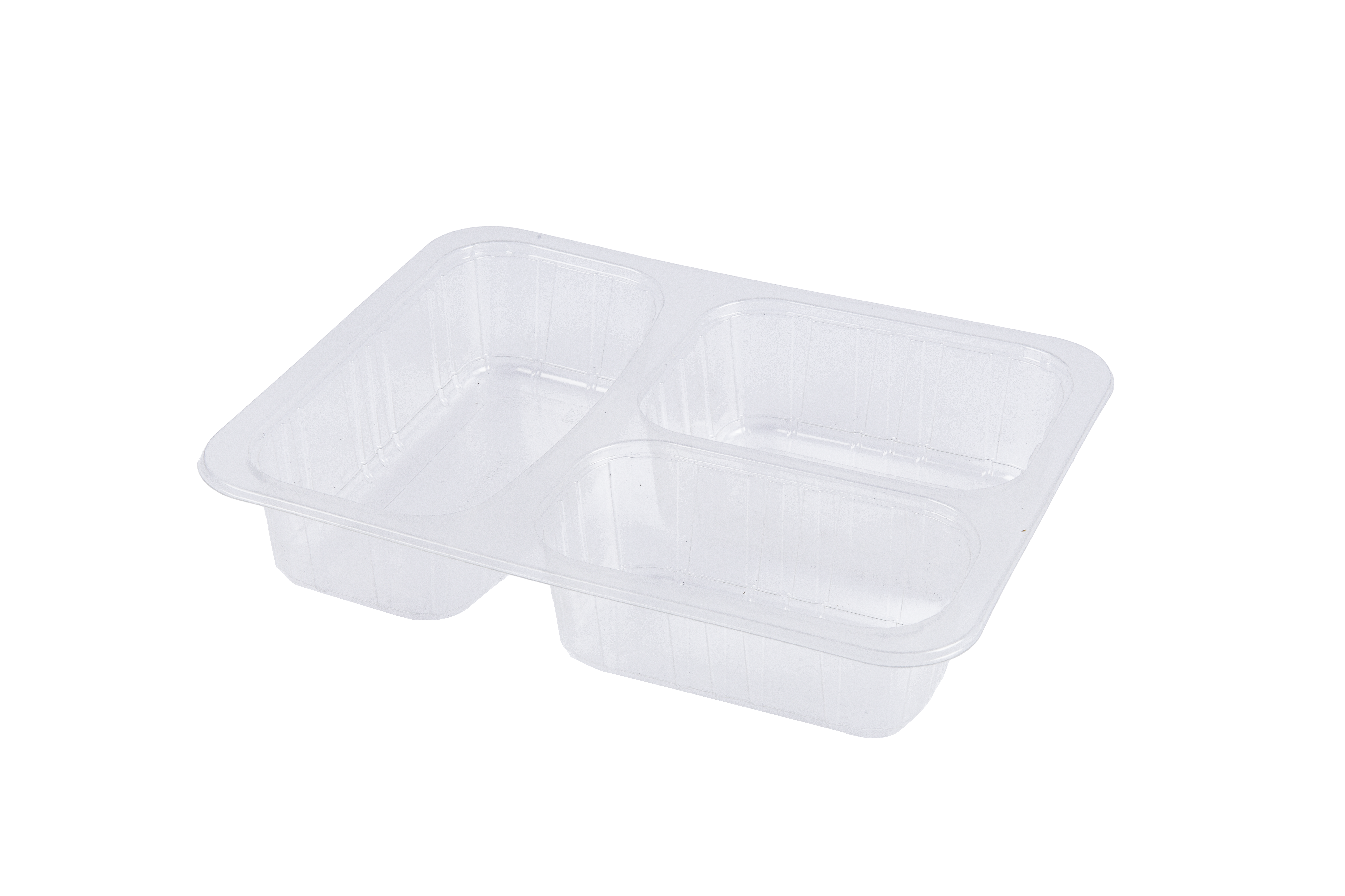 ÜST FİLM YAPIŞTIRMALI 3 BÖLMELİ YEMEK SERVİS KABI