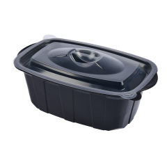 SICAK YEMEK SERVİS KABI (KAPAKLI) - 1000 CC