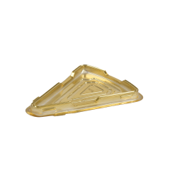 ÜÇGEN DİLİM PASTA / CHEESECAKE KABI SET - ALTIN