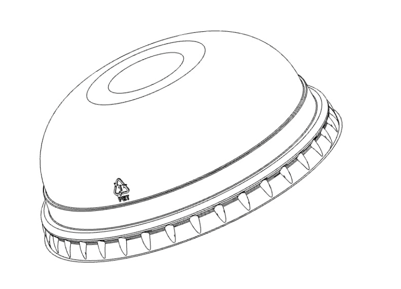 Ø95 BOMBE DELİKLİ KAPAK (PP BARDAK İÇİN)